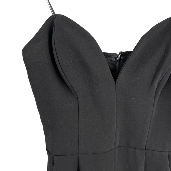 Amanda Uprichard Jumpsuit Black Corset Top Night Out‎ Formal Strapless P 0/2 New - Picture 3 of 8